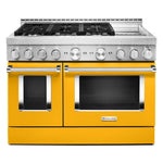 KitchenAid Yellow Pepper Smart Freestanding Gas Range (6.3 Cu. Ft.) - KFGC558JYP
