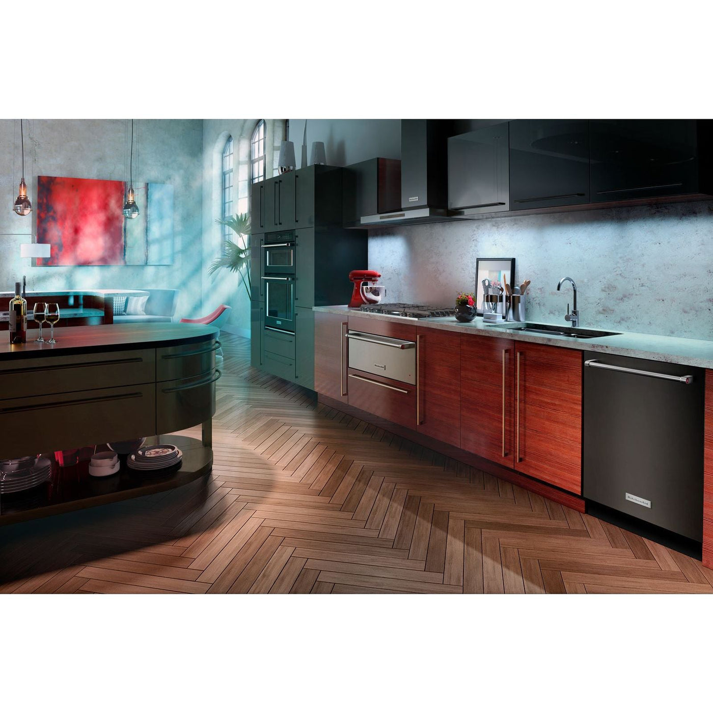 KitchenAid Stainless Steel with PrintShield™ Finish 36" Wall-Mount 3-Speed Canopy Hood - KVWB606HBS