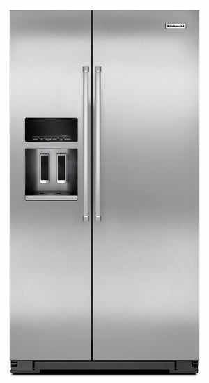 KitchenAid PrintShield Stainless Side-by-Side Refrigerator (19.9 Cu.Ft.) - KRSC700HPS