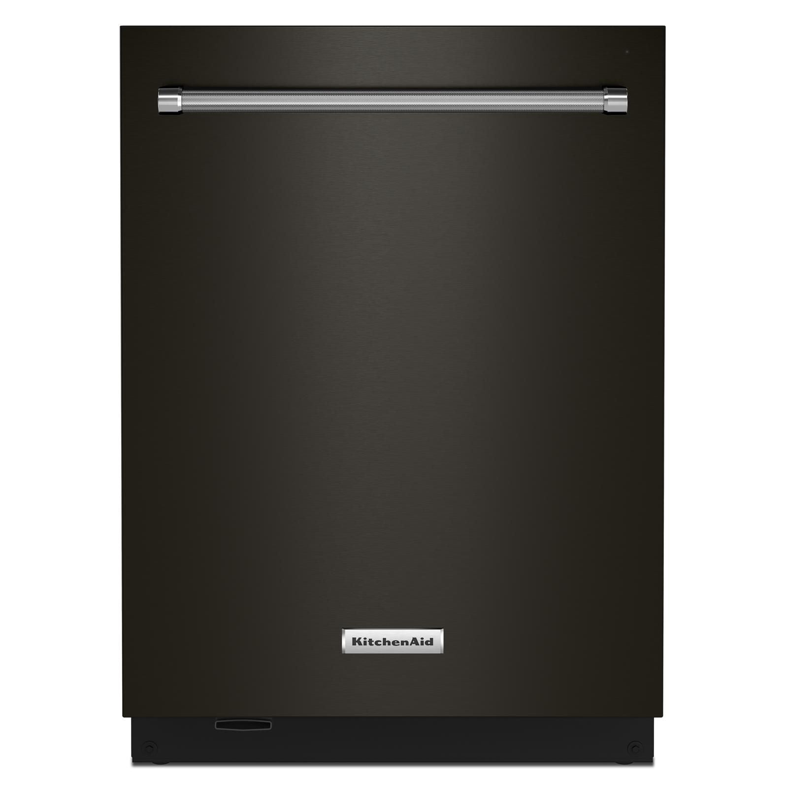KitchenAid® Black Stainless 24" Dishwasher with Towel Bar Handle - KDTM804KBS