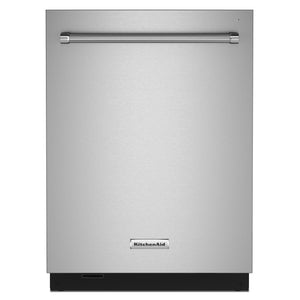 KitchenAid® PrintShield Stainless 24" Dishwasher with Towel Bar Handle - KDTM804KPS