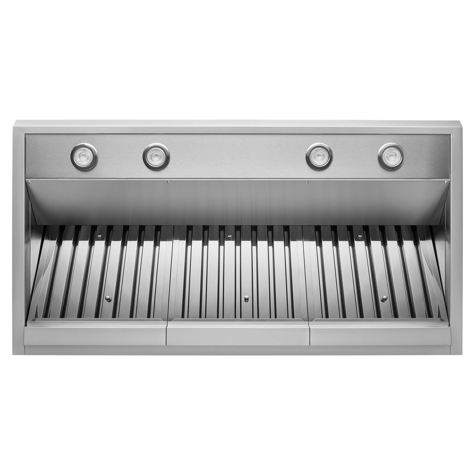 KitchenAid Stainless Steel 48" Commercial-Style Wall-Mount Canopy Range Hood - KVWC908KSS