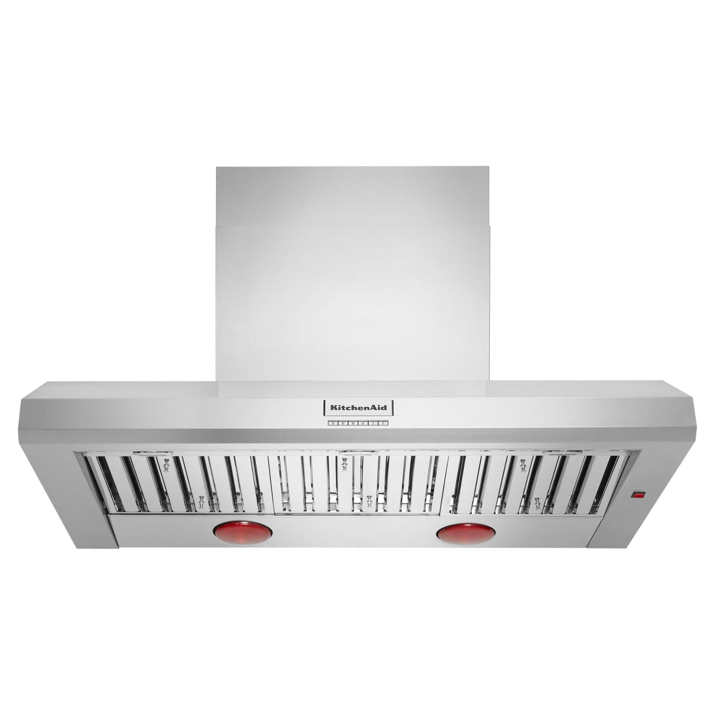 KitchenAid Stainless Steel 48" Commercial-Style 585-1170 CFM Wall-Mount Canopy Range Hood without motor - KVWC958KSS