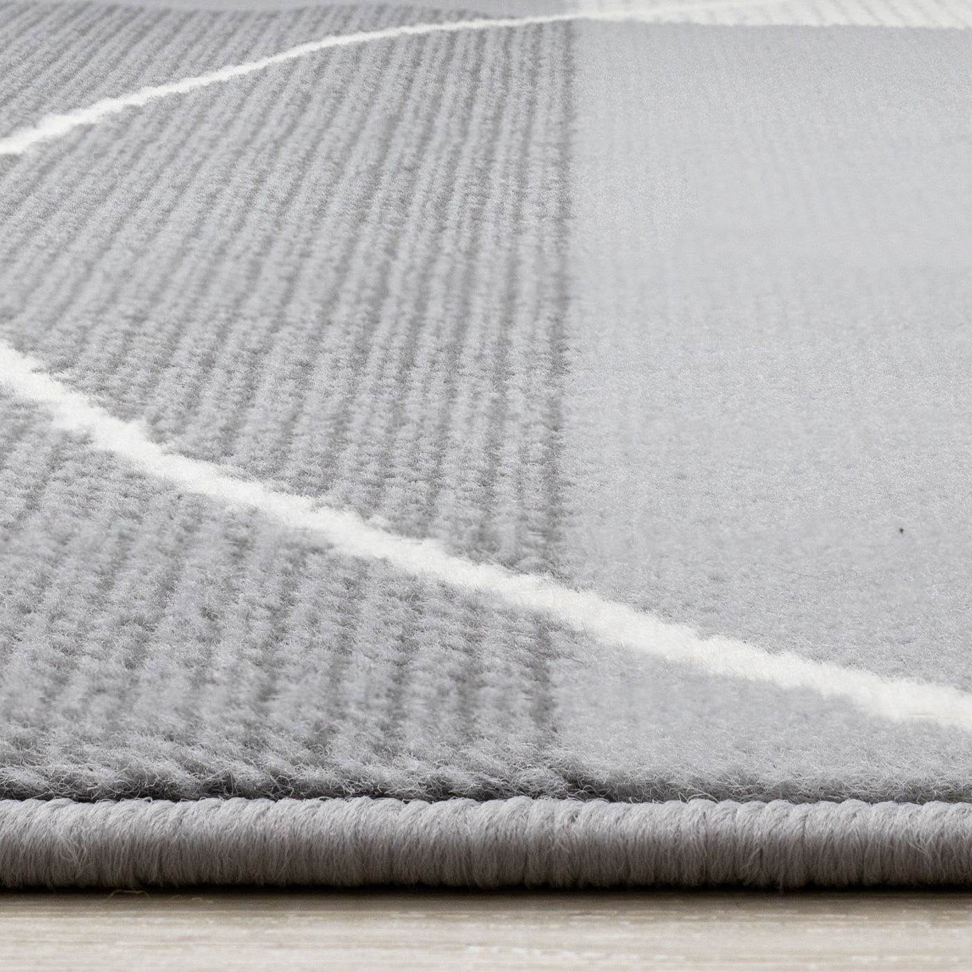 Functional Contemporary Area Rug - Grey - 5' X 8'