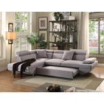 Ben Upholstered Sleeper Sectional - Grey