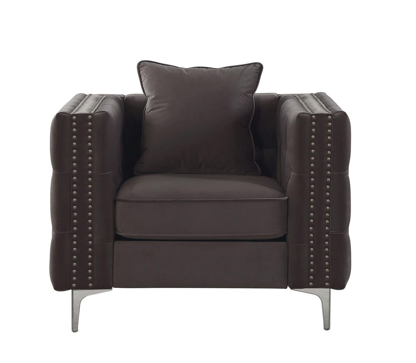 Adecyn Tufted Chair - Dark Grey