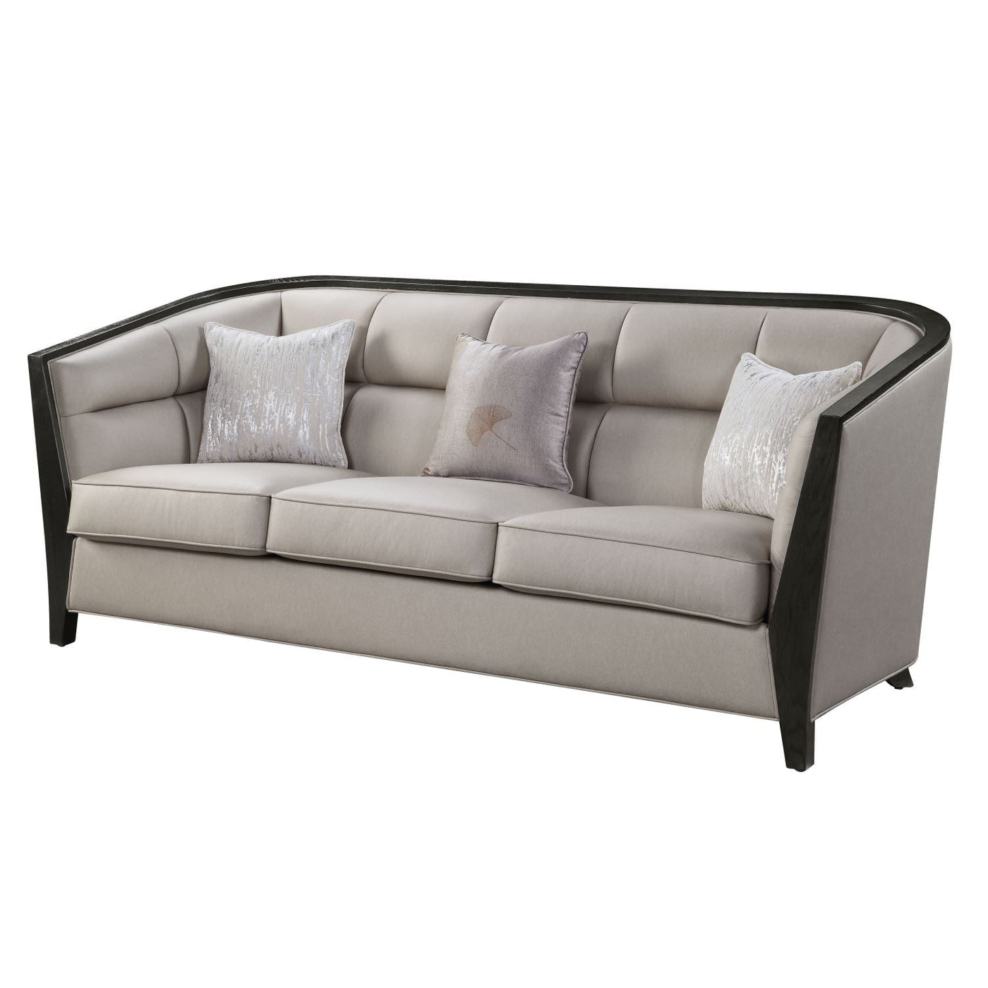 Sola Ash Wood Sofa - Beige
