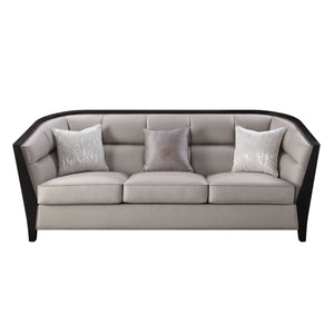 Sola Ash Wood Sofa - Beige