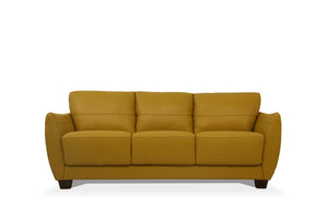 Jon Perse Leather Sofa - Mustard