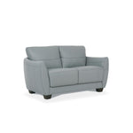 Jon Perse Leather Loveseat - Hush Grey
