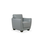 Jon Perse Leather Chair - Hush Grey