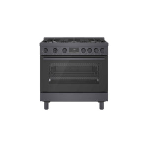 Bosch Cuisinière au gaz de style industriel 36 po acier inoxydable noir HGS8645UC