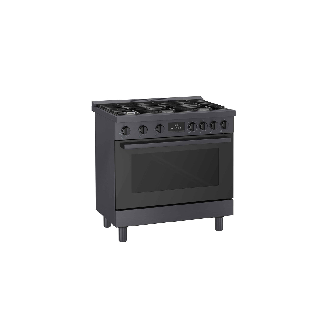 Bosch 36" Industrial Style Duel-Fuel Range Black Stainless Steel - HDS8645C