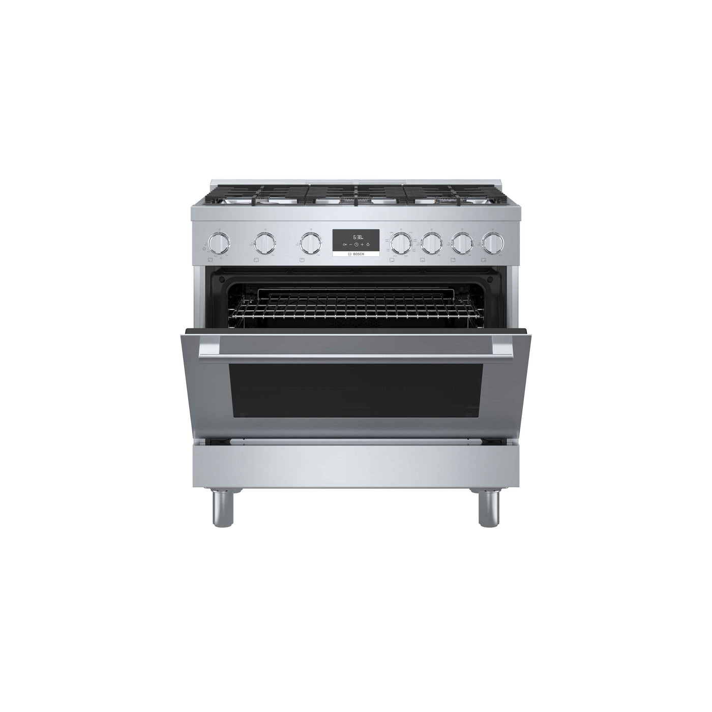 Bosch 36" Industrial Style Duel-Fuel Range Stainless Steel - HDS8655C