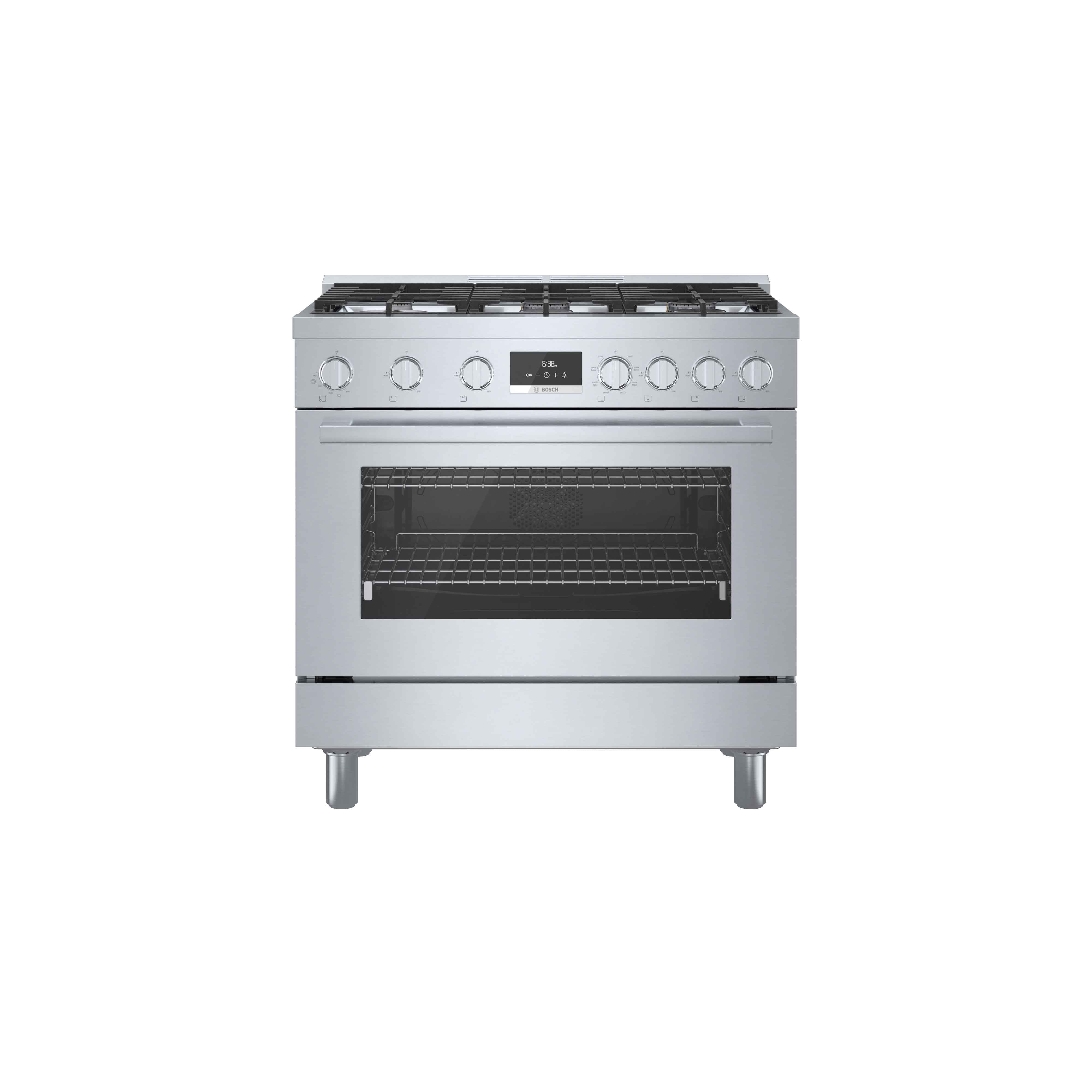 Bosch 36" Industrial Style Duel-Fuel Range Stainless Steel - HDS8655C