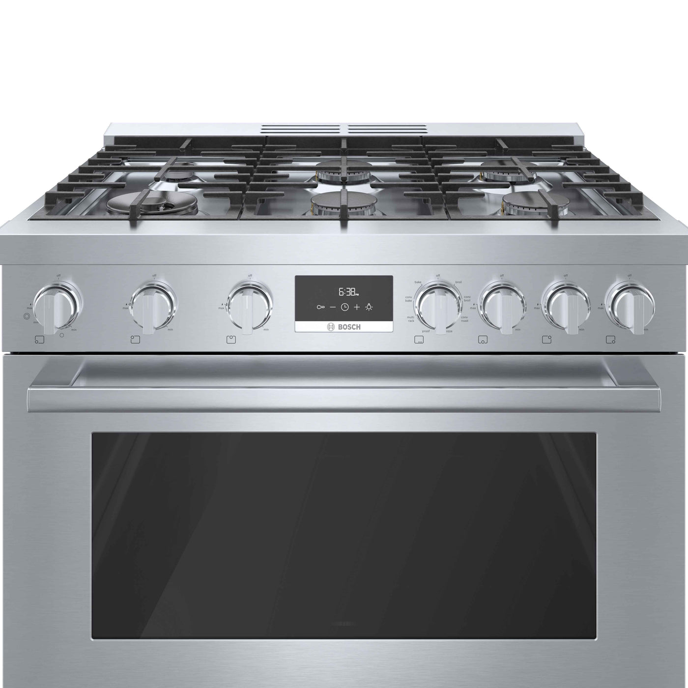 Bosch 36" Industrial Style Duel-Fuel Range Stainless Steel - HDS8655C