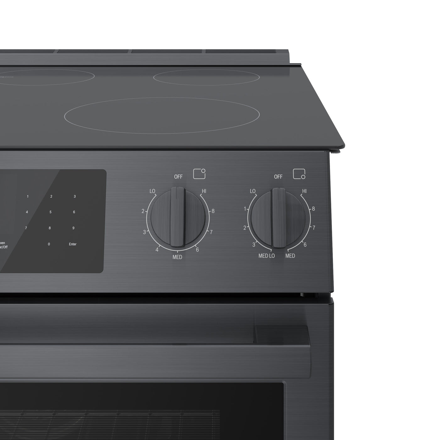 Bosch 30" Black Stainless Steel Electric Slide-in Range - HEI8046C