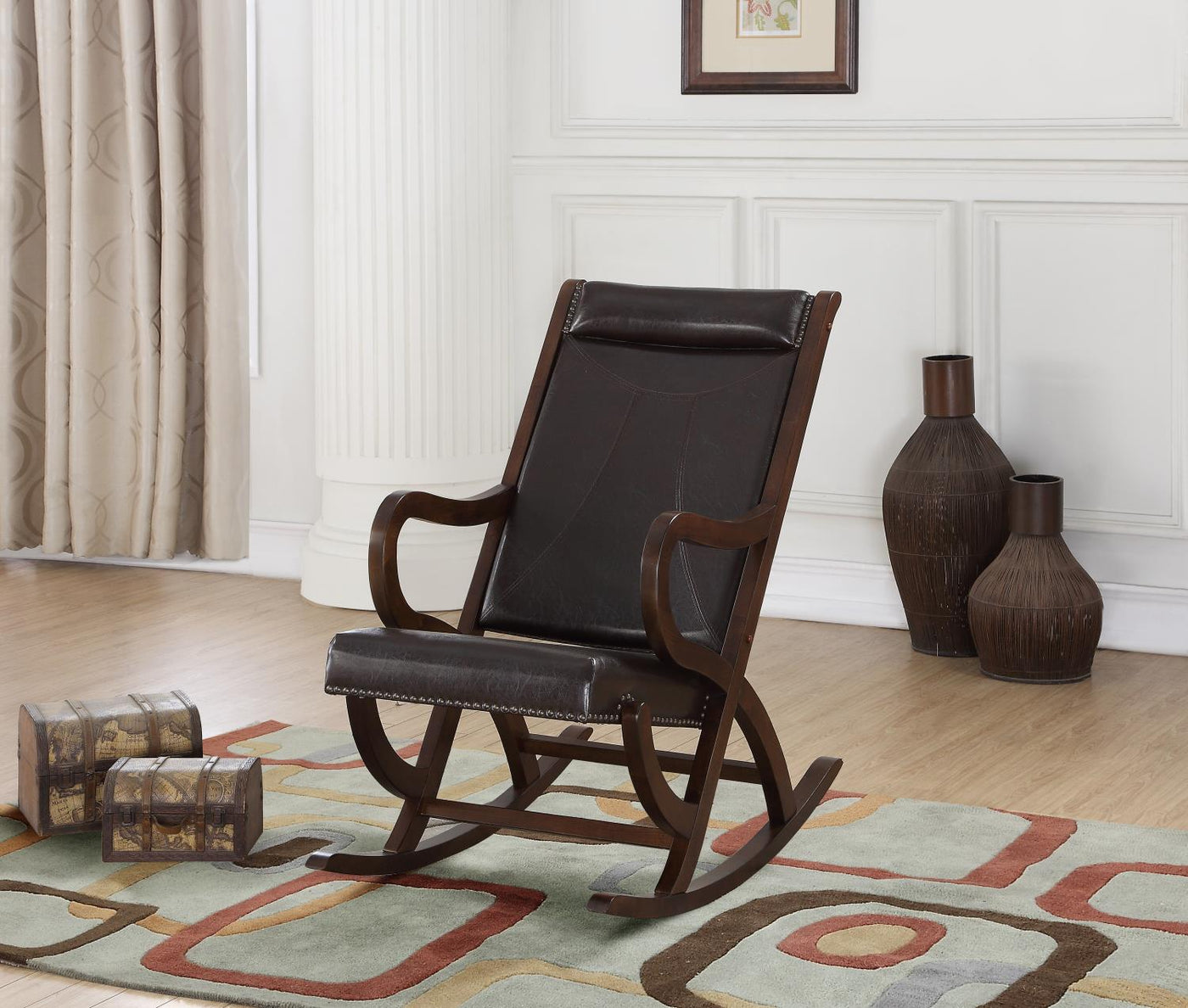 Arthur Rocking Chair - Espresso/Walnut
