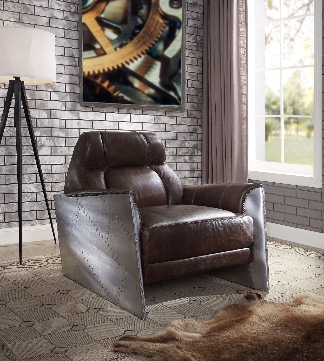 Stargate - II Leather Accent Chair