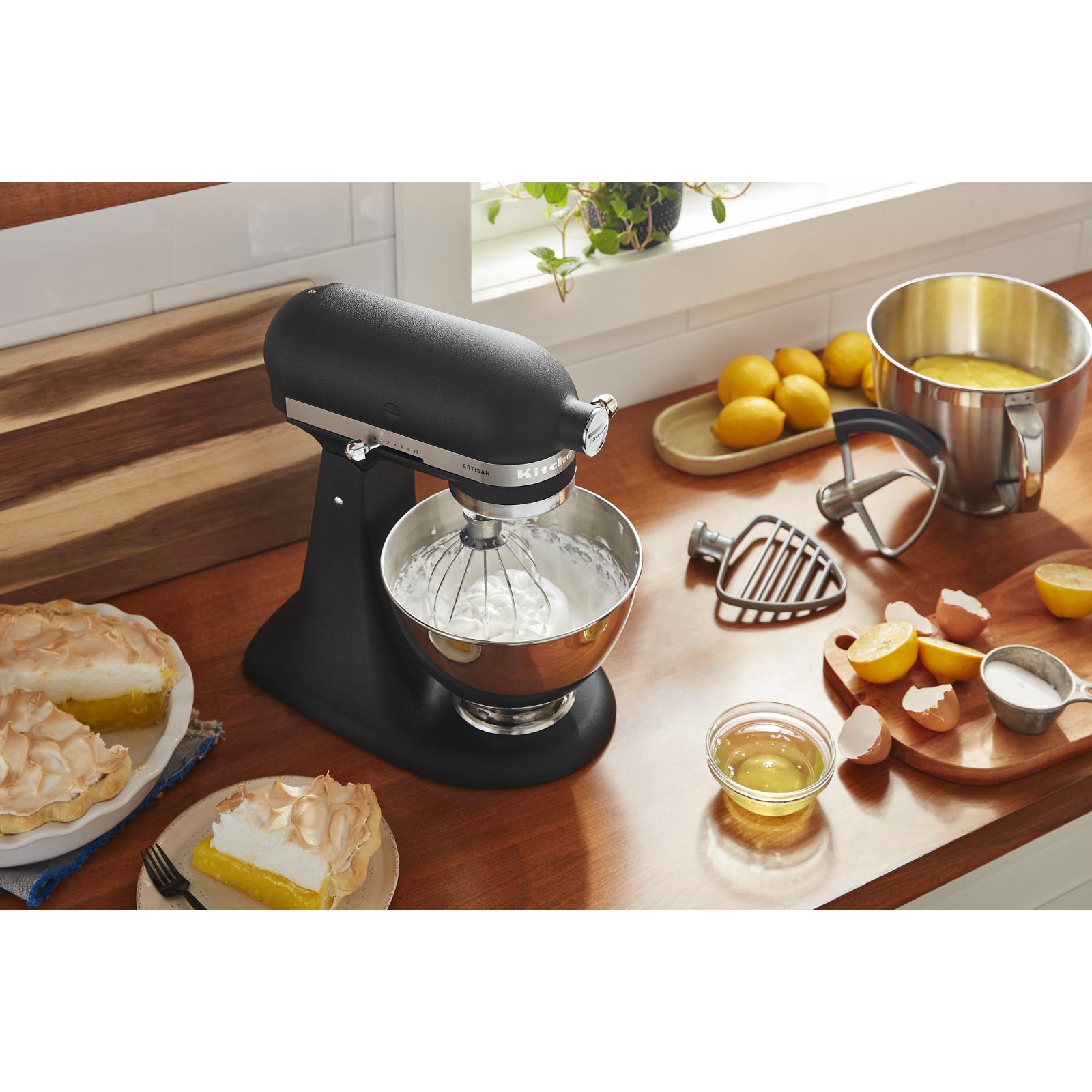 KitchenAid Imperial Black Artisan® Series Tilt-Head Stand Mixer with Premium Accessory Pack - KSM195PSBK