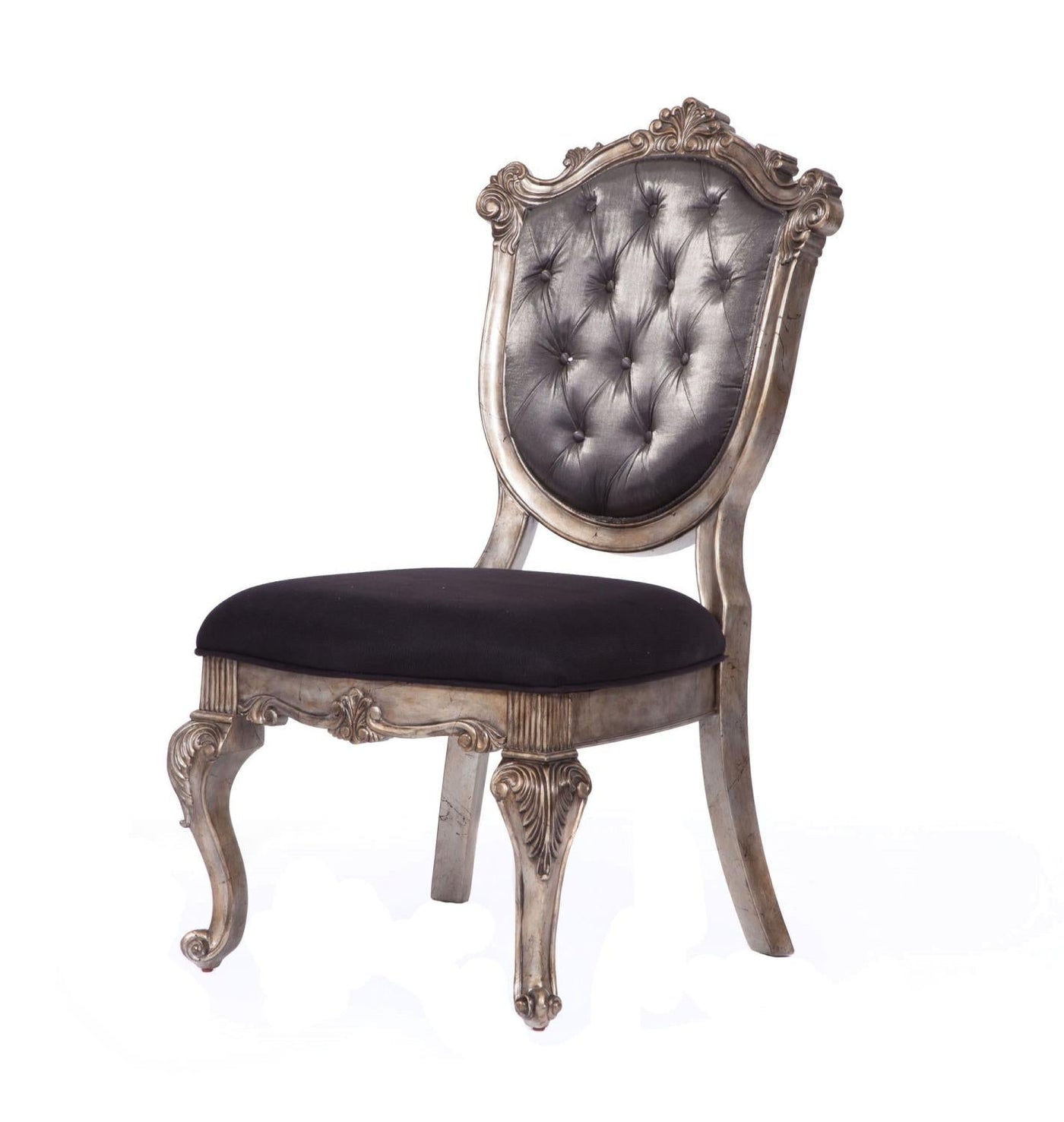 Dauphine Side Chair - Antique Platinum- Set of 2