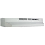 Broan White with Black Trim 30" 210 Max CFM Under-the-Cabinet Range Hood - BU230WH