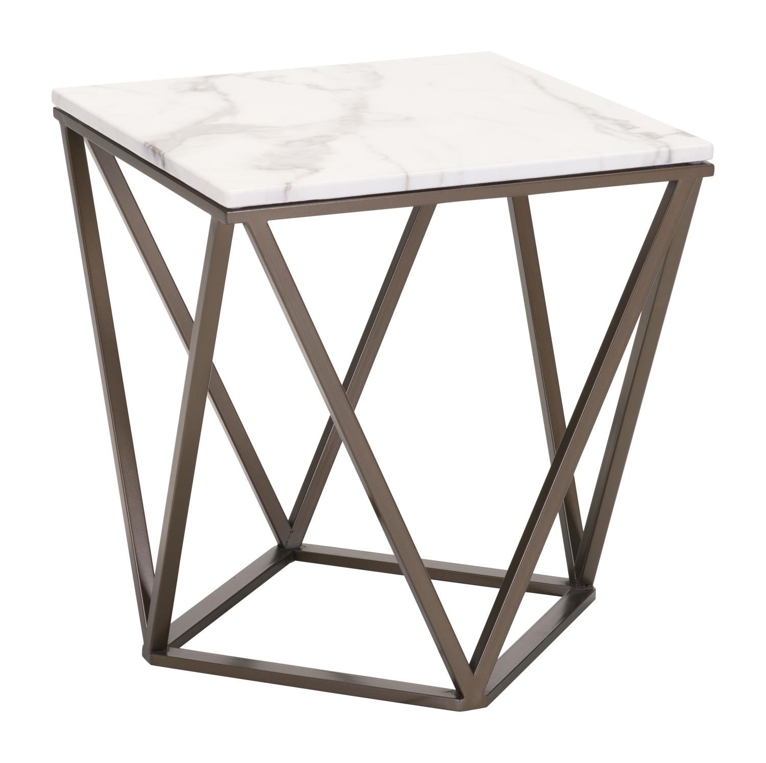Tampico Marble Look End Table