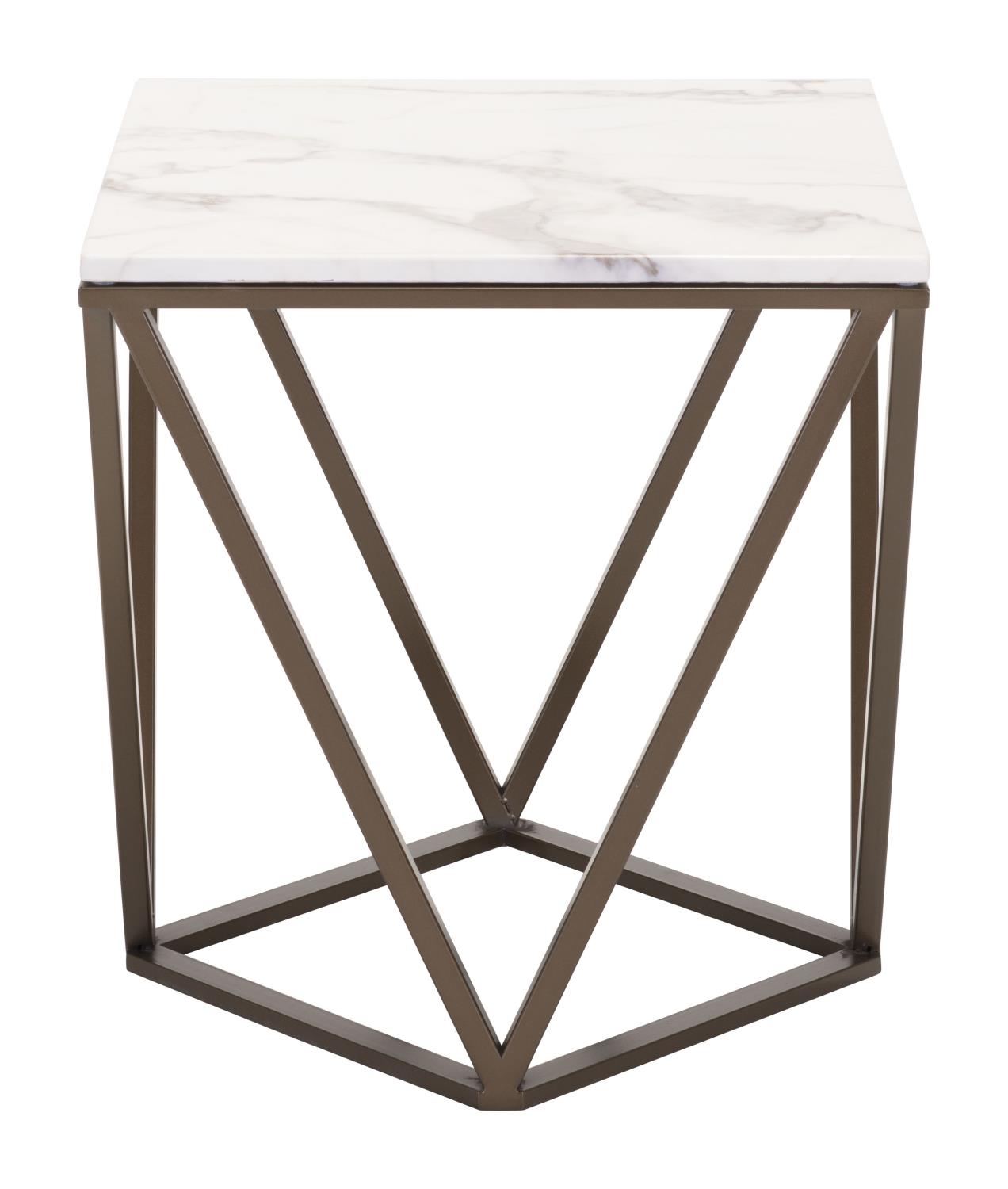 Tampico Marble Look End Table