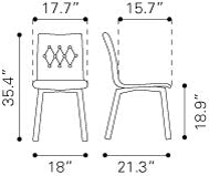 Juarez - I Dining Chair - Pea - Set Of 2