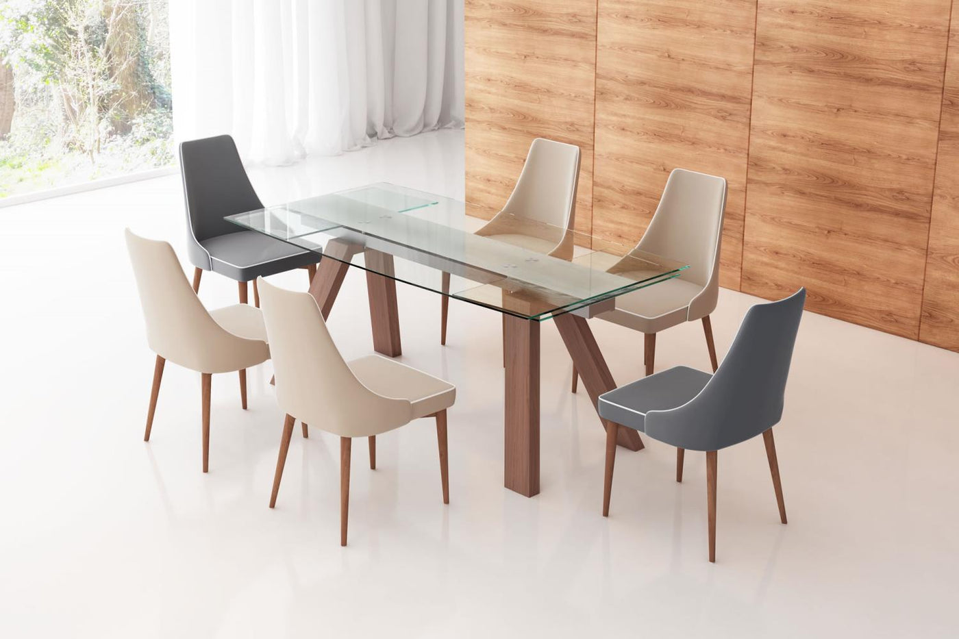 La Paz Dining Chair - Grey- Set Of 2