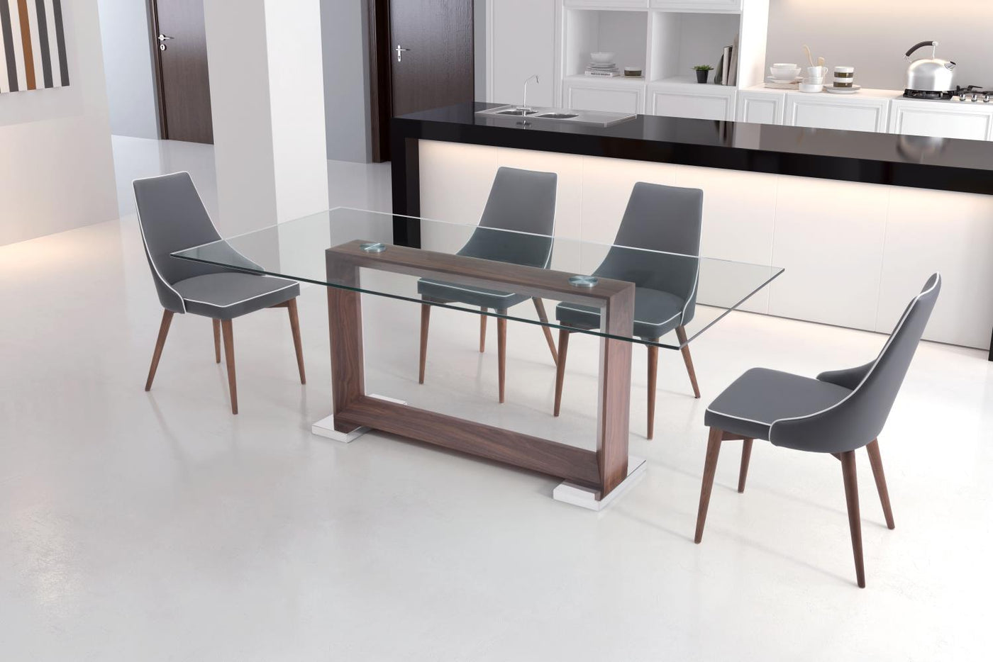 La Paz Dining Chair - Grey- Set Of 2
