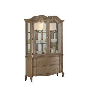 Plumage Hutch and Buffet - Antique Taupe