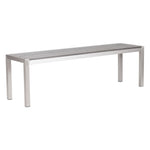 Campania Outdoor Dining Bench - Silver/Grey
