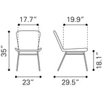 Rosthern Outdoor Dining Chair - Natural/Black - Set of 2