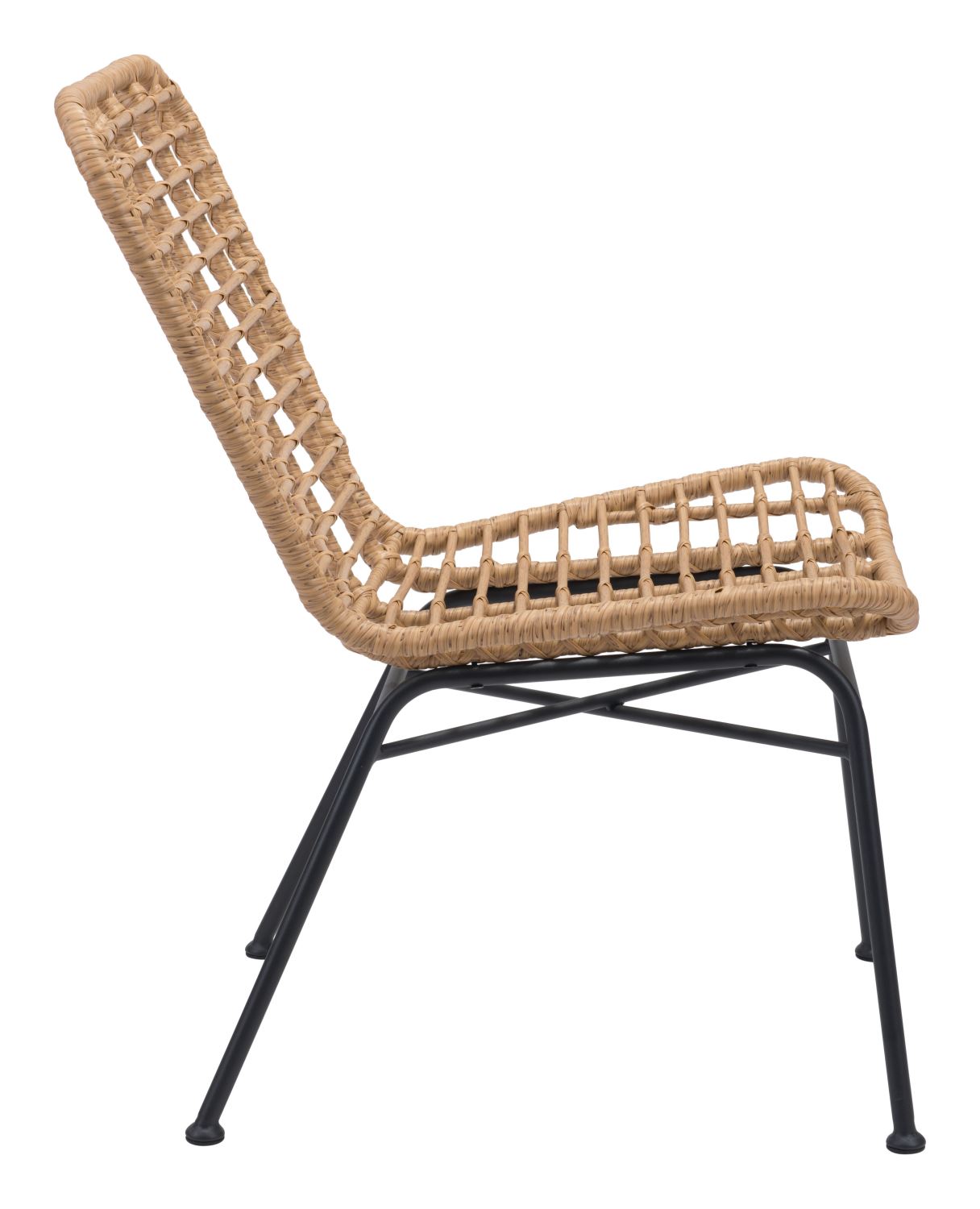 Rosthern Outdoor Dining Chair - Natural/Black - Set of 2