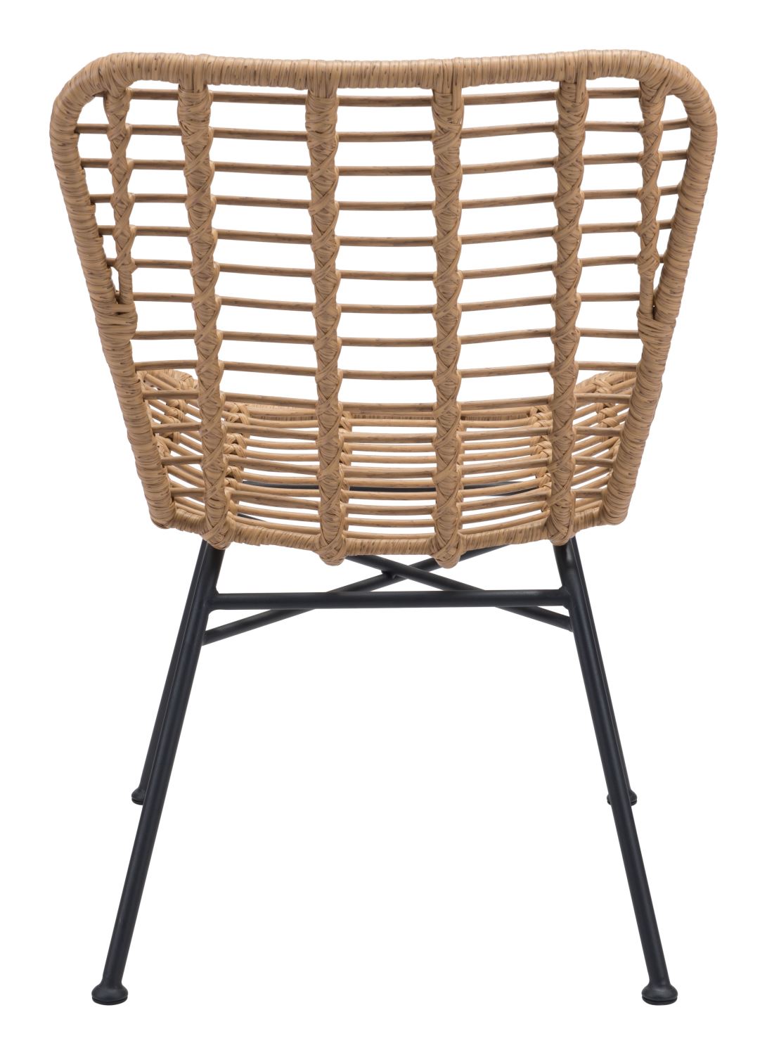 Rosthern Outdoor Dining Chair - Natural/Black - Set of 2