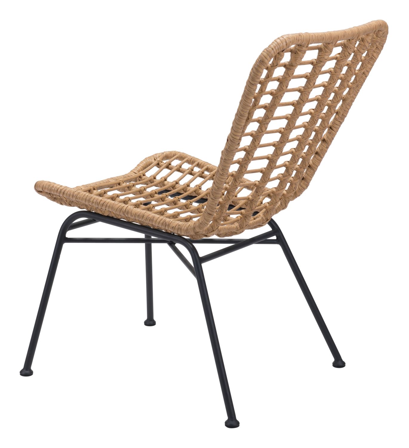 Rosthern Outdoor Dining Chair - Natural/Black - Set of 2