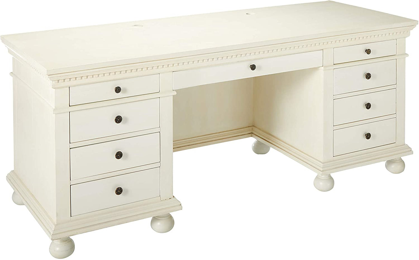 Sandford Executive Office Desk - White
