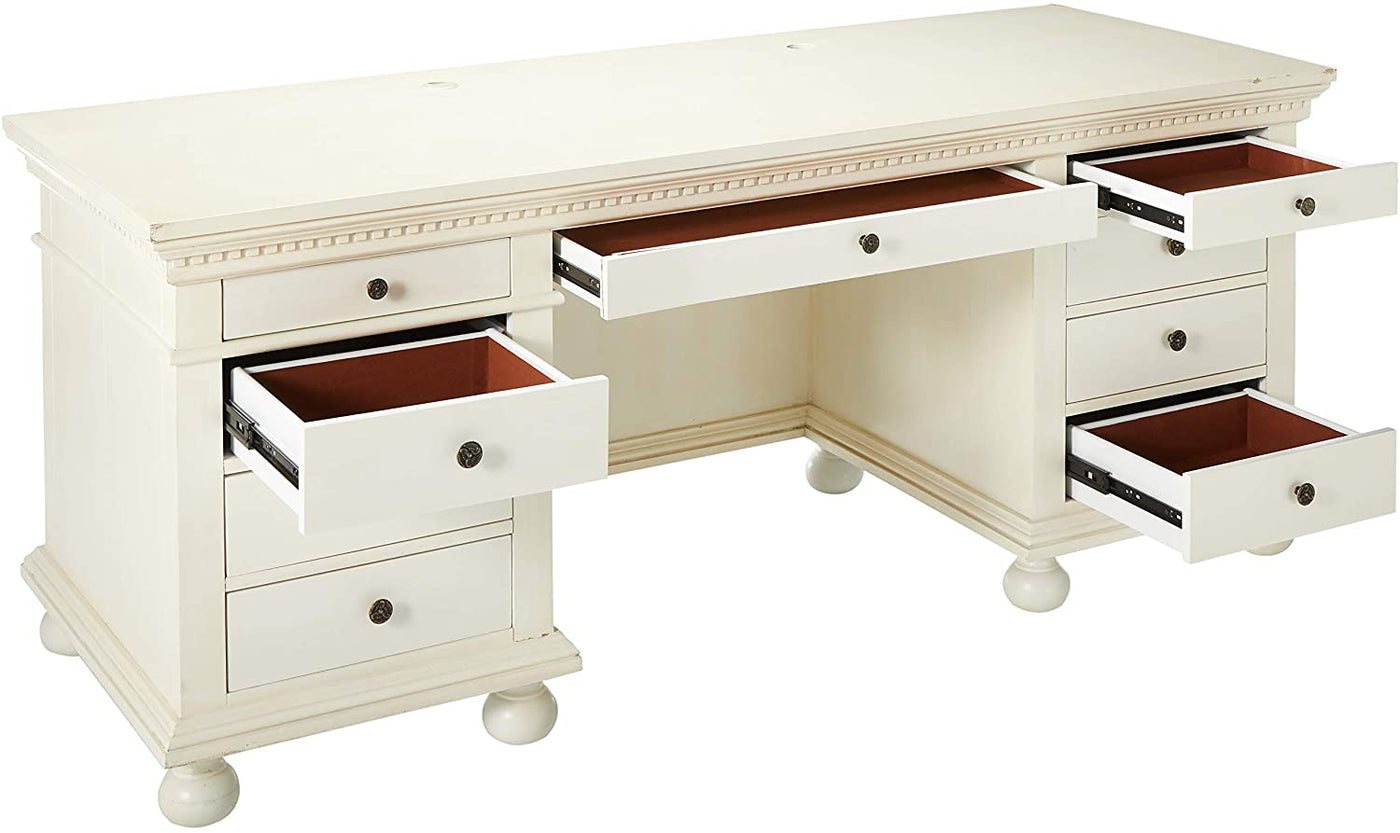 Sandford Executive Office Desk - White