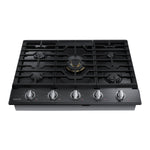 Samsung Black Stainless Steel 30" Gas Cooktop - NA30N7755TG/AA