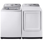 Samsung White Top-Load Washer (5.8 cu. ft.) & Electric Dryer (7.4 cu. ft.) - WA50R5200AW/DVE50T5205W