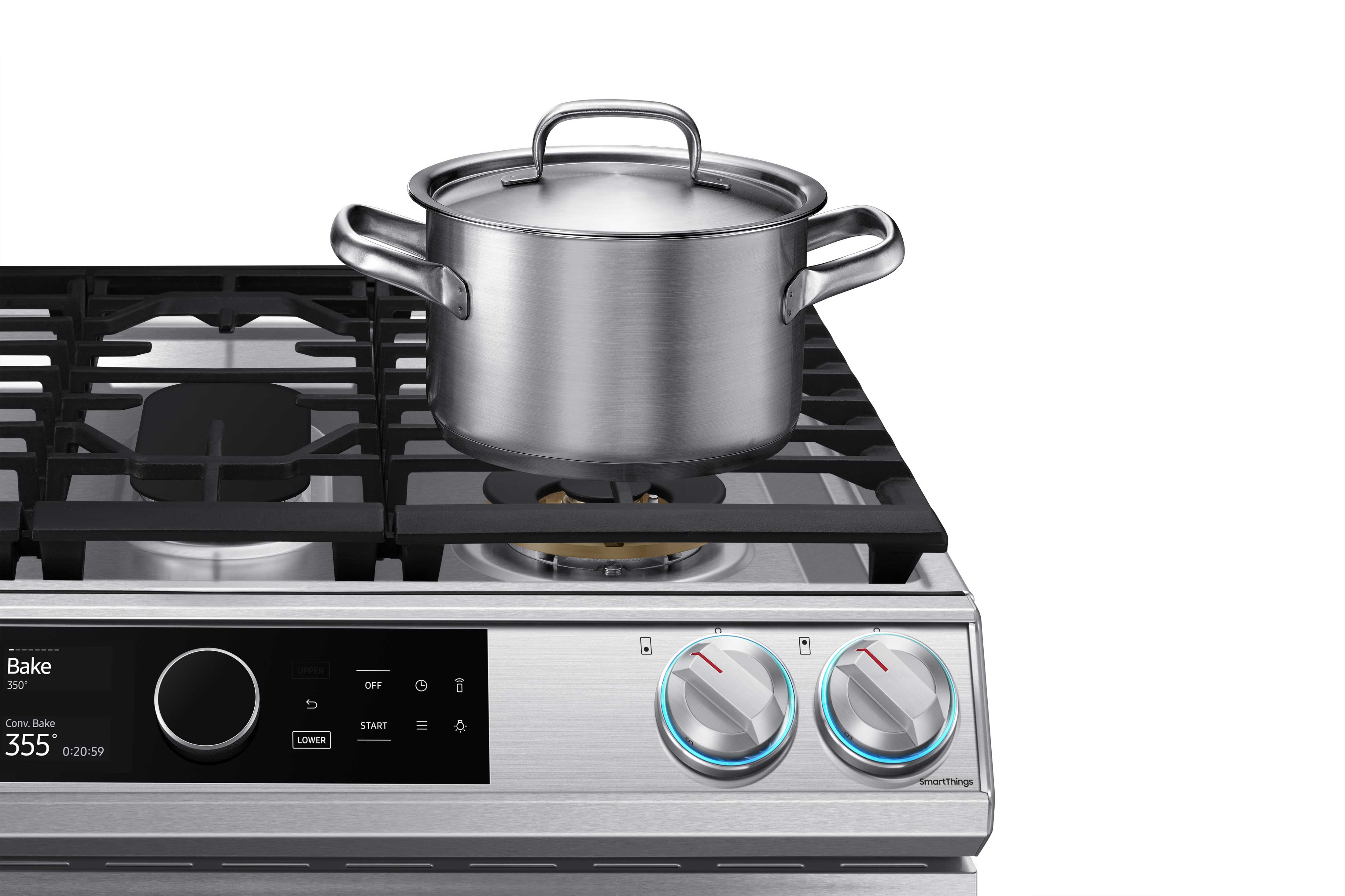 Samsung Stainless Steel Dual Fuel Range with True Convection and Air Fry (6.3 Cu.Ft) - NY63T8751SS/AC