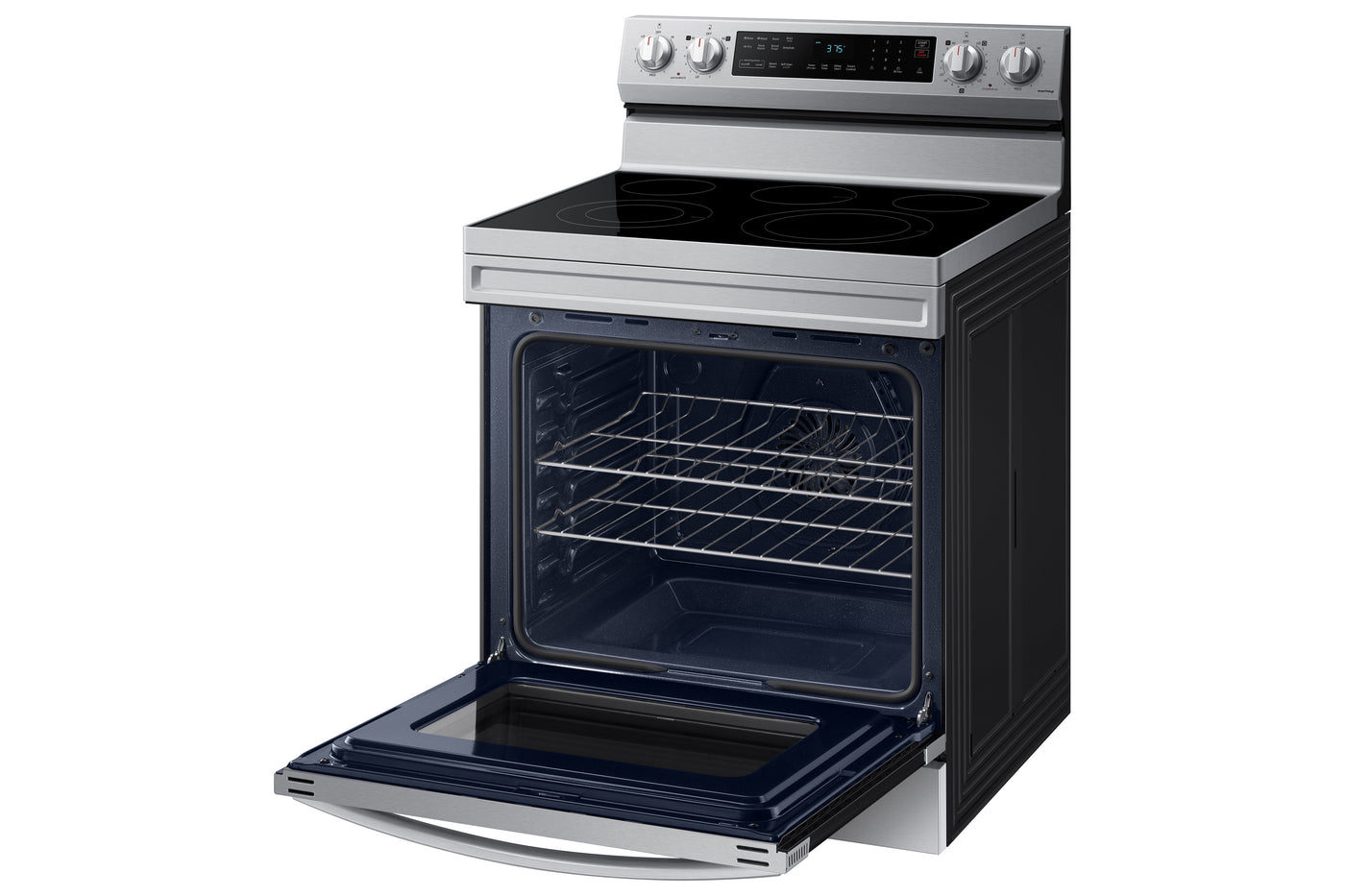 Samsung Stainless Steel Freestanding Electric Fan Convection Range with Air Fry and Wi-Fi (6.3 Cu.Ft) - NE63A6511SS/AC