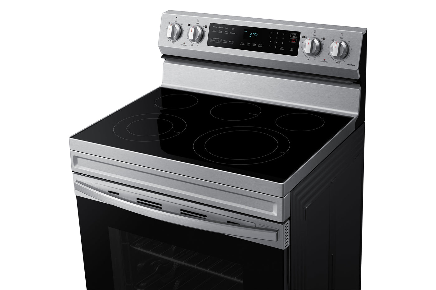Samsung Stainless Steel Freestanding Electric Fan Convection Range with Air Fry and Wi-Fi (6.3 Cu.Ft) - NE63A6511SS/AC