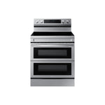 Samsung Stainless Steel 30" Dual Door Electric Freestanding Range with Air Fry (6.3 Cu. Ft.) - NE63A6751SS/AC