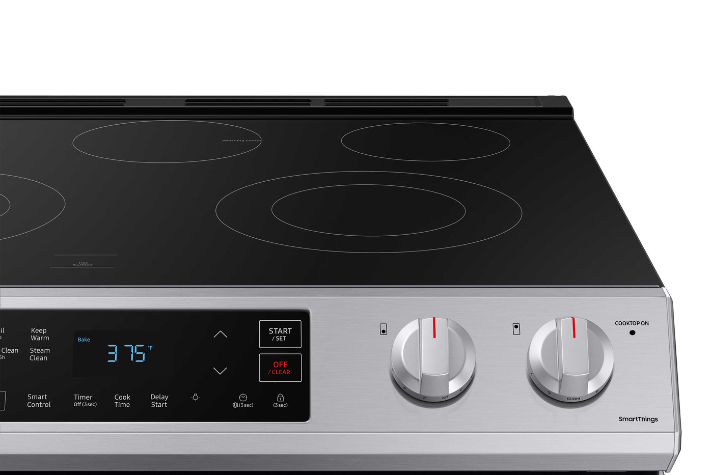 Samsung Stainless Steel Electric Range with Slide-in Design (6.3 Cu.Ft) - NE63T8111SS/AC
