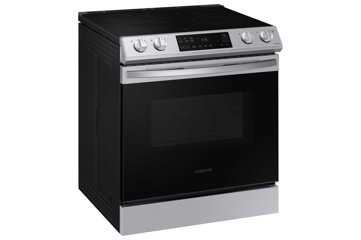 Samsung Stainless Steel Electric Range with Slide-in Design (6.3 Cu.Ft) - NE63T8111SS/AC