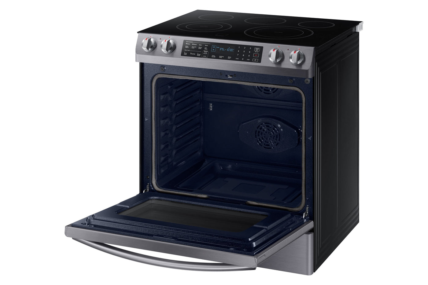 Samsung Black Stainless Steel Slide-in Electric Range (5.8 Cu. Ft.) - NE58R9430SG/AC