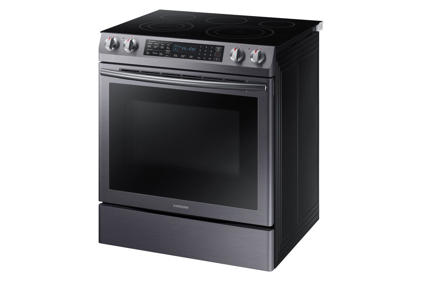 Samsung Black Stainless Steel Slide-in Electric Range (5.8 Cu. Ft.) - NE58R9430SG/AC
