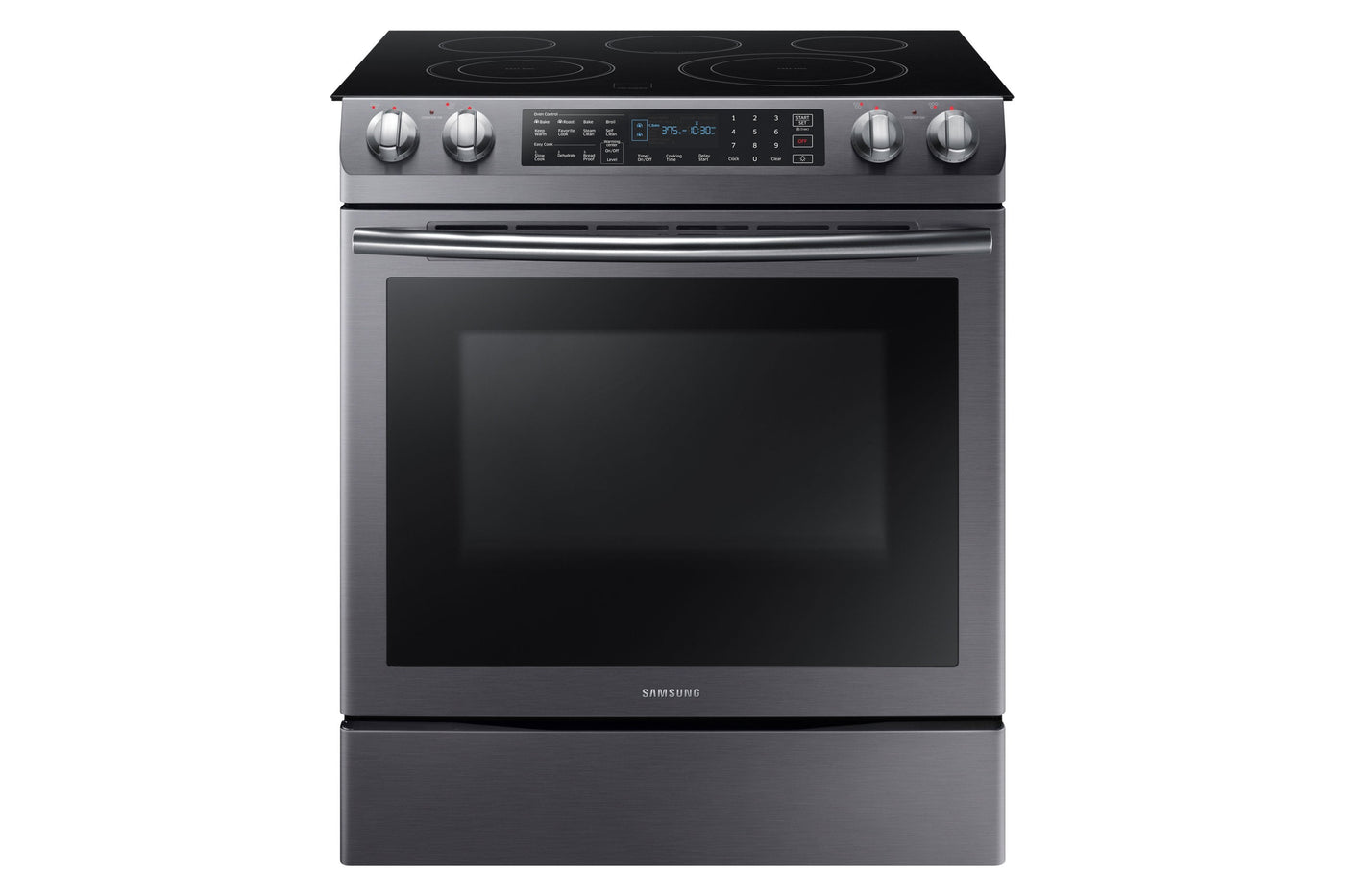 Samsung Black Stainless Steel Slide-in Electric Range (5.8 Cu. Ft.) - NE58R9430SG/AC